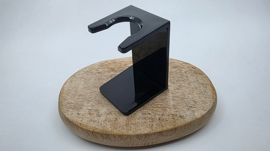 Support Blaireau en Plexiglas Noir