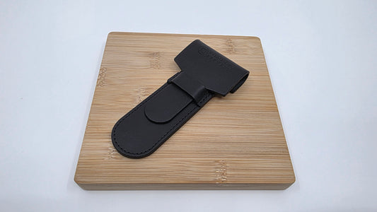 Pochette cuir noir Merkur
